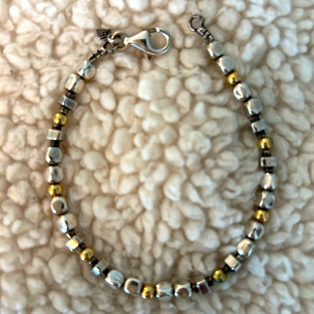 Silpada Sterling Silver and gold filled bead bracelet